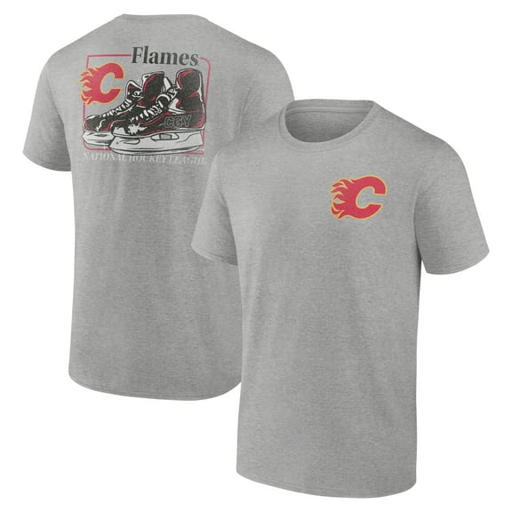 Men's Heather Gray Calgary Flames Glory Skates T-Shirt