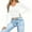 White, variant on Josdec Women V-Neck Basic Casual Long Sleeve T-Shirt, Solid Color Slim Fitted Everyday Essential Pullover Tops S-XL