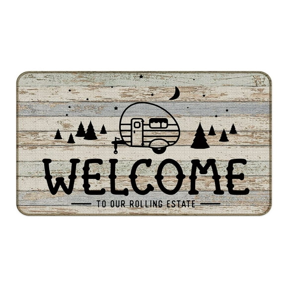 M-Qizi Alfombra De Bienvenida Para Camper: Alfombra Para Vehículos Recreativos De 30 X 17 Pulgadas, Perfecta Para Acampar Y Decorar El Interior De Su Vehículo Recreativo