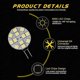 thumbnail image 2 of 10x G4 LED Bulb DC 12V Non Dimmable White 6000K Light Bulb Replacement 20W Halogen Lamp, 2 of 5