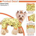 thumbnail image 3 of Dog Pajamas Pjs Spring Summer Dog Clothes for Small Dogs Girl Boy, Soft Stretchy Tiny Chihuahua Yorkie Puppy Clothes Doggie Onesies Cat Pet Jammies Outfit, Yellow Duck M, 3 of 7