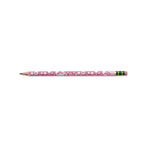 Breast Cancer Awareness Woodcase Pencil HB 2, Black Lead, Pink Barrel, Dozen
