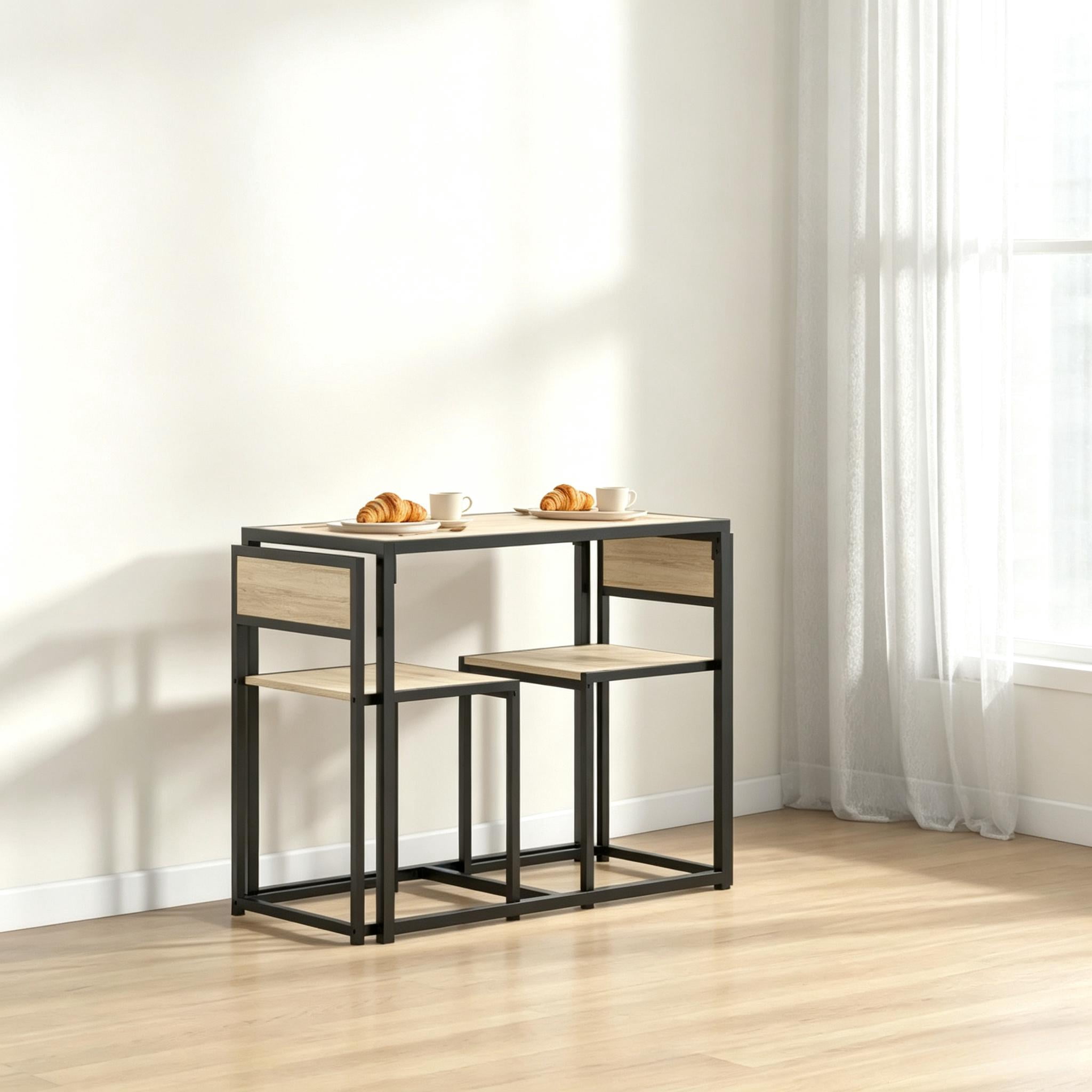 3-Piece Table and Chair Set, Kitchen Table Furniture Set, Dining Furniture Set, Conversation Furniture Set