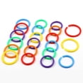 thumbnail image 1 of 50pcs Colorful Circle Ring Scrapbook Binding Buckle Hoop Binder Rings For Loose Leaf, 15/20/28/40mm, 1 of 5