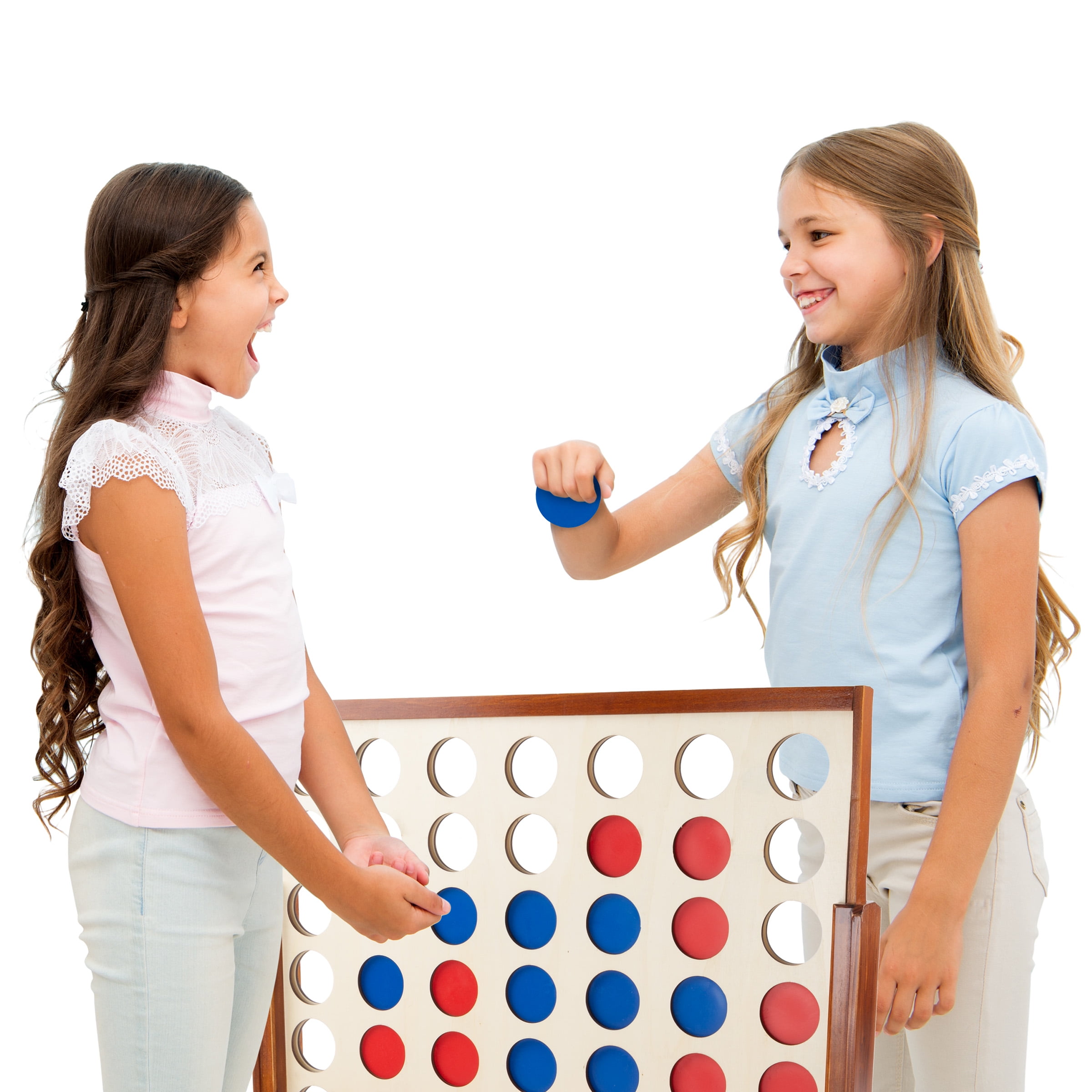 4-In-A-Row--Giant Classic Wooden Game for Indoor and Outdoor Play by Hey! Play!