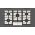 thumbnail image 4 of Fulgor Milano F4pgk3651 400 Series 36" Wide 5 Burner Liquid Propane / Natural Gas Cooktop, 4 of 7