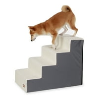 K&H Pet Products Pet Stair Steps Gray/Fleece 4 Stair