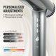 thumbnail image 3 of Secador de pelo VEVOR Professional 1875 W, 3 temperaturas, 3 velocidades, gris oscuro, 3 of 9