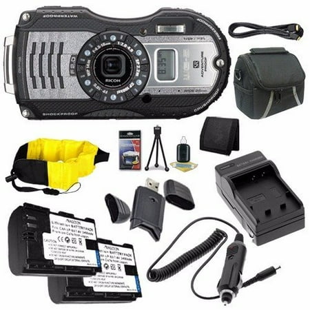 UPC 616348052443 product image for Ricoh WG-5 GPS Digital Camera (Gunmetal) 04653 + D-LI92 Battery + External Charg | upcitemdb.com