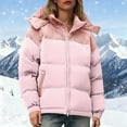 thumbnail image 2 of Parka Décontractée à Manches Longues avec Capuche et Col Montant à Fermeture Éclair pour Femmes, 2 of 8
