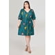 thumbnail image 1 of Vestido de lino con cinto ajustable Roman Fashion /Tallas Extras, 41922 (Verde) verde oscuro 44, 1 of 4