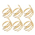 thumbnail image 3 of GAXIRE 6 anillos de servilleta decorativos para Halloween con forma de palma fantasma para fiestas, 3 of 5
