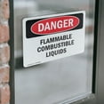 thumbnail image 4 of (2 Pack) Flammable Combustible Liquids OSHA Danger Sign 18 Inch X 12 Inch Vinyl Label Decal Sticker Weather Resistant, UV Protected for Workplace, Business, and Construction Site, Made, 4 of 7
