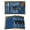 Blue, variant on Graduation Placemats Set of 2 Golden Abstract Polka Dot Graduation Cap Place Mats Indoor Wipeable Table Mats Washable Cloth Dining Table Placemats for Kitchen Holiday Party Home Decor 13x19 Inch