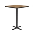 thumbnail image 3 of Bar Stool/Standing Height High Pressure Cafe and Breakroom Table - Medium Oak - 30"L x 30"W - Square, 3 of 5