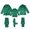 Green, variant on HNMKIU Christmas Button Down Pajamas Sets Solid Two Piece Family Matching Sleepwear Loungewear Long Sleeve Nightwear,,M