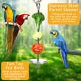 thumbnail image 3 of Bird Food Holder for Cage Feeder Parakeets/Parrots Stainless Steel Skewer Vegetable Fruit Stick (2PCS), 3 of 7