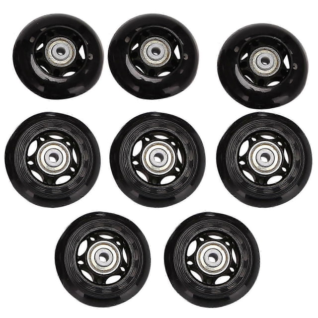 Roues de Patin en Ligne 64mm avec 8 Roues de Patin à Roulettes et Roulements de Haute Qualité