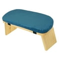 thumbnail image 5 of EHJRE Meditation Bench Seiza Prayer Bench Ergonomic, Portable, Wooden, Foldable with Removable Cushion Kneeling Stool Prayer Stool Blue, 5 of 9