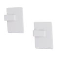 thumbnail image 3 of Siruishop 2 Pieces Hooks Square Design Hanging Hooks for Kitchen Refrigerator White, 3 of 8