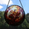 thumbnail image 2 of Customized Phoenix Suncatcher Stained Glass, Phoenix Gifts for Women for Window Hanging, Phoenix American Glass Hanging npkA86, 2 of 5