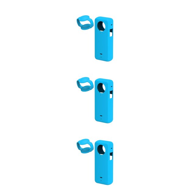 Bearachild Funda de silicona elástica para cámara Insta 360 - Silicona ligera y elástica hecha para Insta 360 X3 azul Type1 NO1