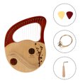 thumbnail image 4 of MLINS 1 Set Portable Small Lyre Harp 21 String Durable Lyre with Accessories, 4 of 8