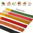 thumbnail image 2 of 102pcs 6-Fruit Flavor Incense Sticks - Rich Fruity Aromas (Cantaloupe, Strawberry, Watermelon) 10.04in, Wooden Holder for Yoga, Meditation, & Hydrotherapy Decor - Ideal Home & Party Gift, 2 of 5