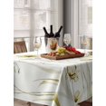 thumbnail image 6 of Yellow Spring Floral Table Cloth, Waterproof Tablecloth for Rectangle Tables, Summer Flowers Botanical Elegant Reusable Washable Fabric Table Cover for Restaurant Kitchen Dining Tables 60"x102", 6 of 9