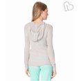 thumbnail image 2 of Aeropostale Sweat à Capuche Rayé pour Femmes, Gris, Juniors, Grand, 2 of 3