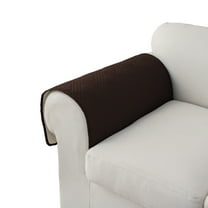 Y YUNHSOM Armrest Covers,Couch Cover,Sofa Cover,Anti-Slip Armchair Slipcovers for Dogs Cats Pet Loveseat Recliner L Shaped(23.6''x27.5'', Chocolate)