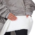 thumbnail image 3 of The Comfy Original Oversized Microfiber Wearable Blanket for Adults, Grey, 3 of 7