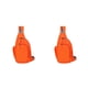 thumbnail image 4 of Minnieouse Bolsas de pecho duraderas y funcionales para mujer, accesorios ligeros y de moda, bolsa de pecho de moda naranja Naranja 2Conjunto, 4 of 6