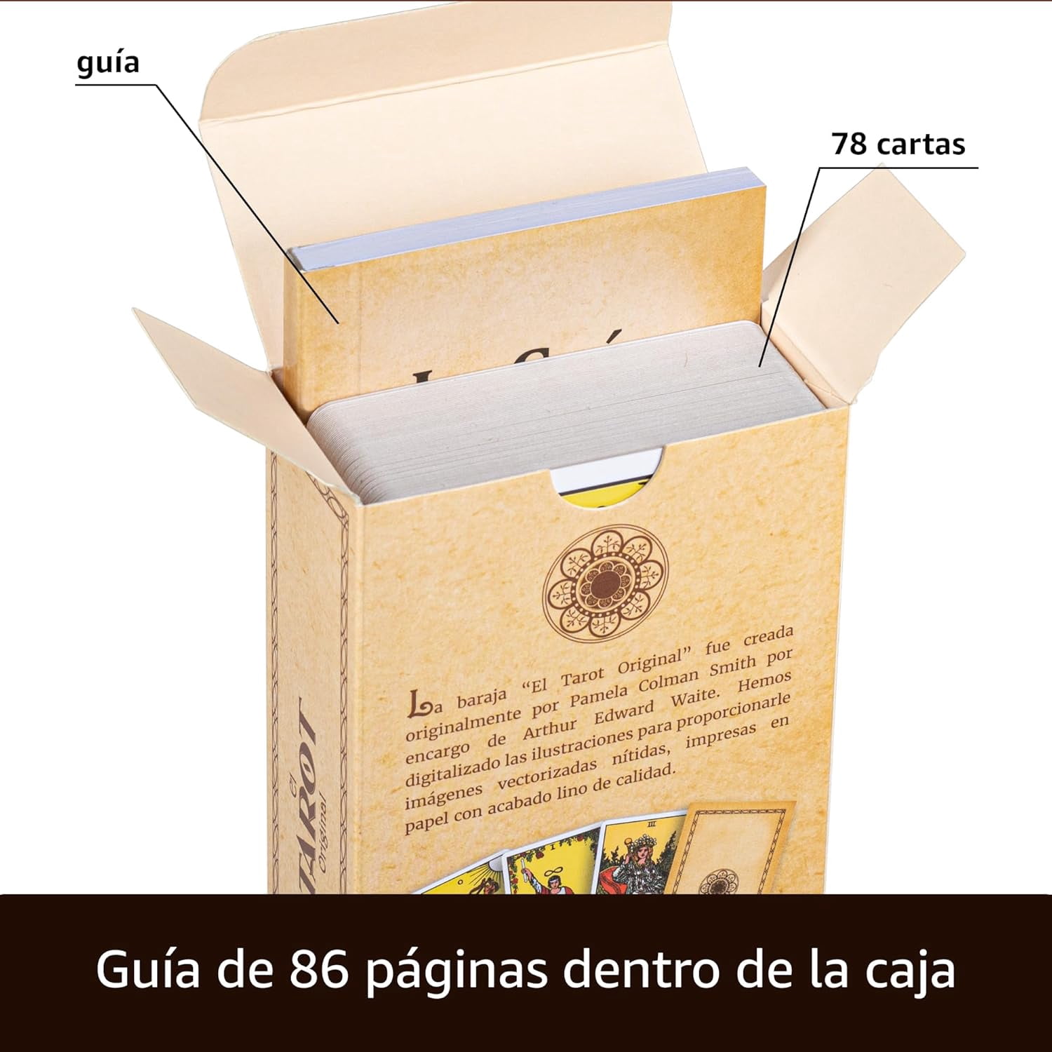 Da Brigh The Original Tarot, Deck of 78 Cards, Spanish