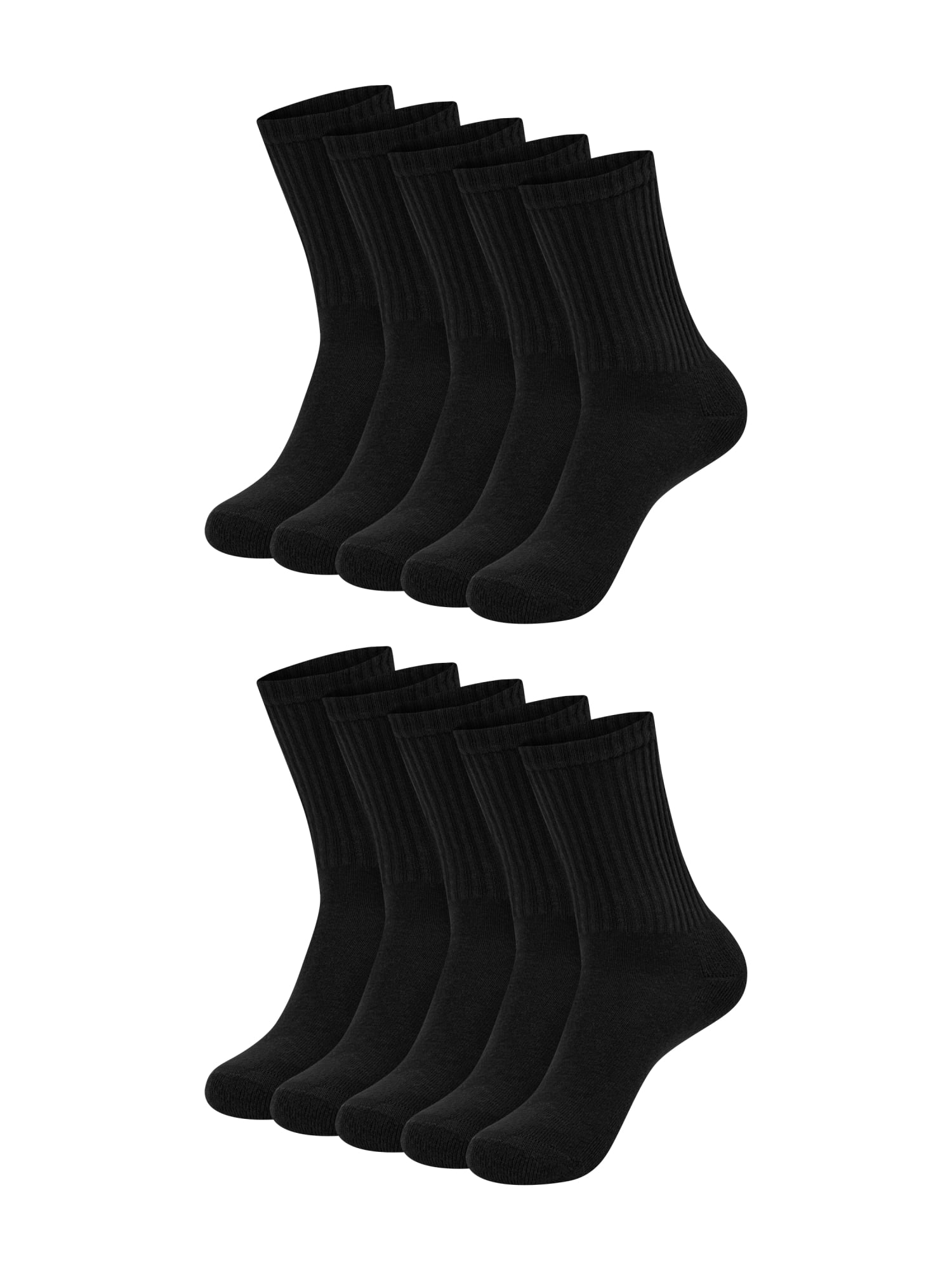 Hanes Womens CottonSoft Crew Socks, 10-Pack, Size 4-10