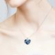 thumbnail image 4 of Fashion Lady Fashion Love Heart Pendant Rhinestone Necklace Clavicle Chain Jewelry Jewelry Accessory Gift, 4 of 4