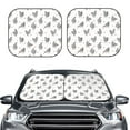 thumbnail image 2 of Saiise Funny Chicken for Foldable Car Sun Shades (2-Pack) Offer Sun Protection with an Easy-fold Design for Convenient Windshield Shading-Large, 2 of 6