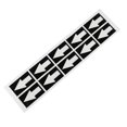 thumbnail image 3 of Warning Arrow Stickers For Warehouse Outdoor Use Strong Adhesion 10Pcs, 3 of 3