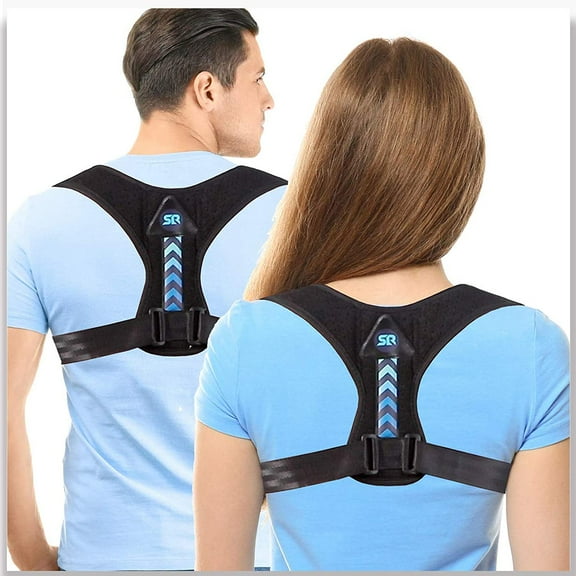 Posture Corrector for Men Women, Upper Back Brace for Clavicle Support, Adjustable Comfortable Back Straightener Back Support Providing Neck, Back & Shoulder Pain Relief