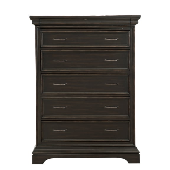 Caldwell Drawer Dark Wood Chest P012124