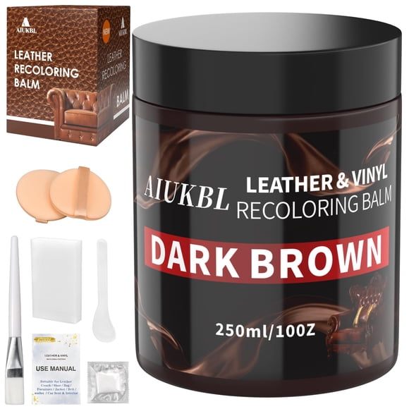Bálsamo recolorante de cuero AIUKBL Leather Dark Brown
