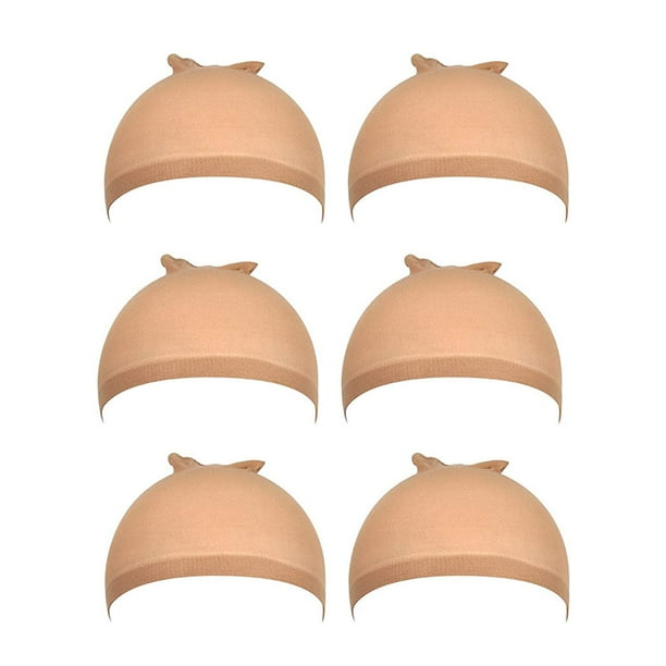 6 Pcs Stocking Wig Caps Light Brown Wig Cap for Lace Front Wig