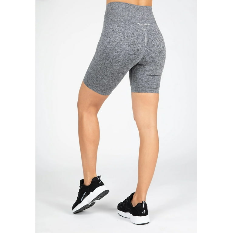 Quincy Seamless Cycling Shorts Gray Melange Walmart