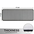 thumbnail image 5 of Kitchen Rugs Sets Of 2,Black White Gingham Checkered Pattern Anti Fatigue Kitchen Mat Rugs Non Slip Washable,Decorative Kitchen Floor Mats for Kitchen,Sink,Laundry,17"x47"+17"x47", 5 of 5