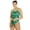 Green, variant on Sonic Bloom Thin Strap One Piece Swimsuit, High Cut, Unpadded, Athletic (Women’s)