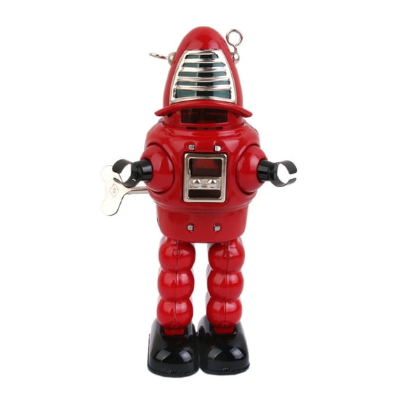 Juguete Vintage de Jalata Wind Up Rojo Zulema Robot de cuerda
