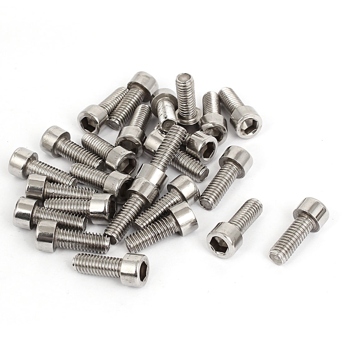 25pcs 5mm Stainless Steel Hex Key Socket Head Cap Screws Bolts M6x1mmx16mm Walmart Canada