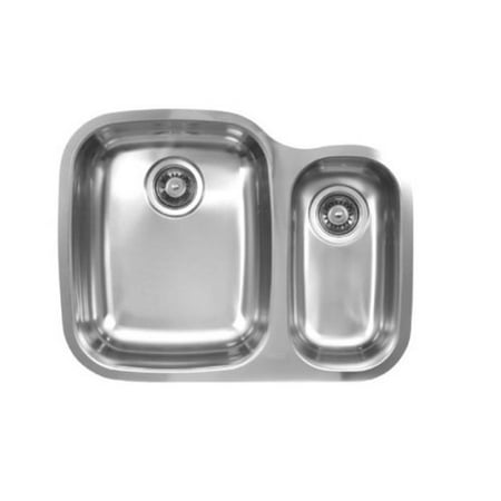 Ukinox 26.25'' x 20.5'' Double Bowl Undermount Kitchen Sink