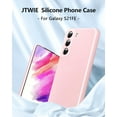 thumbnail image 5 of [3 in 1 for Samsung Galaxy S21 FE 5G Case, with Screen Protector, [Upgraded Enhanced Camera Protection][Microfiber Lining] Shockproof Liquid Silicone Phone Case. (Pink), 5 of 12