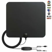 HDTV Antenna, 2021 Newest Indoor Digital TV Antenna 130  Miles Range with Amplifier Signal Booster 4K HD Free Local Channels Support All Television